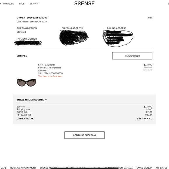 Authentic Saint-Laurent sunglasses - Picture 5 of 5